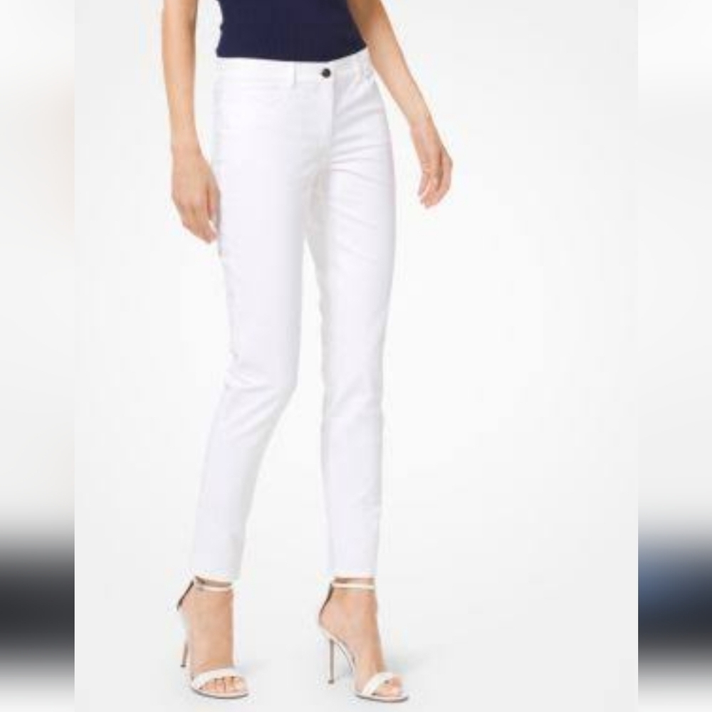 NEW Michael Kors Selma Skinny Jeans White Slim Jeans Summer Womens Barbiecore